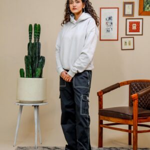 GRAY OVERSIZED HOODIE