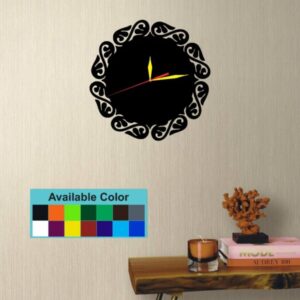 Stylish Decorative Non-Pendulum, Non-Ticking, Acrylic Silent Wall Clock