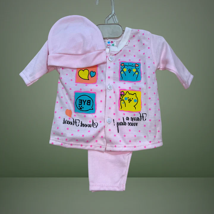 Newborn 3-Piece Cotton Set - Image 4