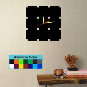 Simple Stylish 14 Different Colours, Square Non-Ticking, Eco-Friendly Silent Wall Clock
