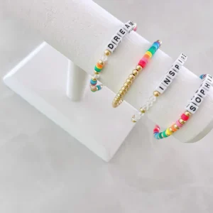 Custom Rainbow Name Bracelet