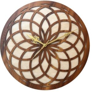 Awsome Round Wall Clock – Wooden Wall Clock for Home – Stylish Big Size Clock for Hall Bedroom Living Room – Fancy Wall Clock for Wall Décor