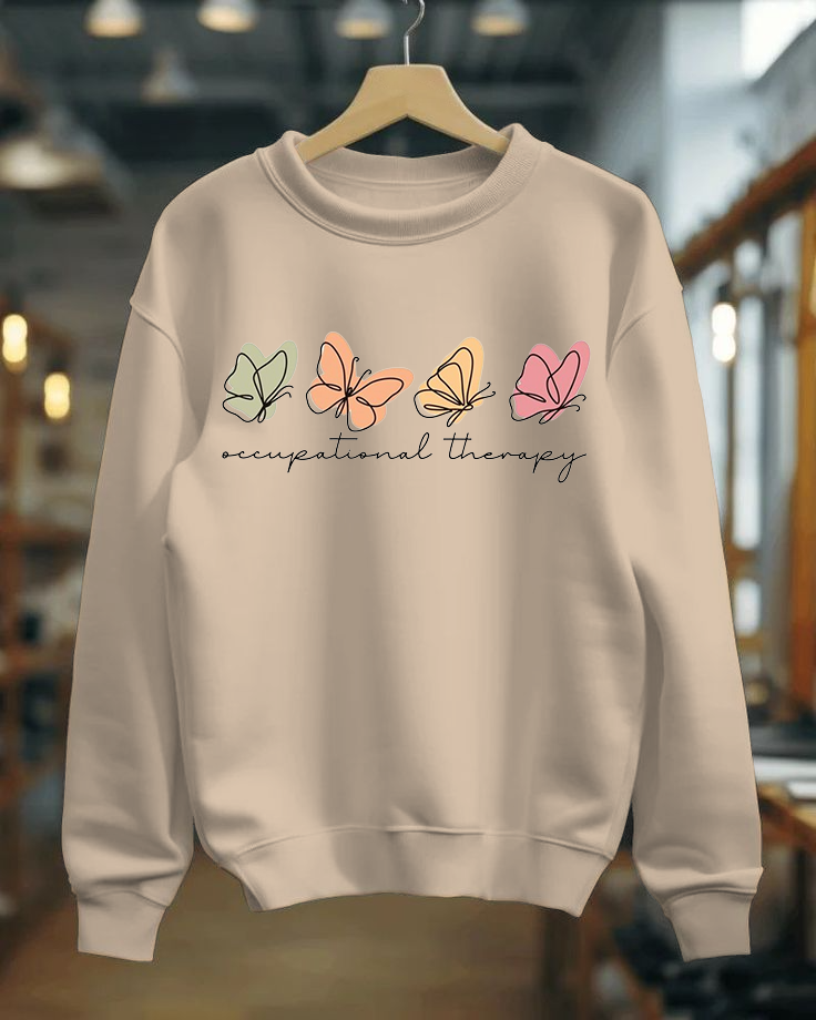 Butterfly Occupational Winter Sweatshirt for Women & Men - Image 4