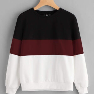 MAROON BLOCK SWEATSHIRT