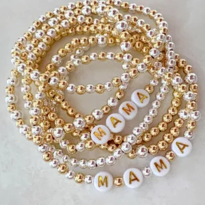 The Mixed Metal Name Bracelet