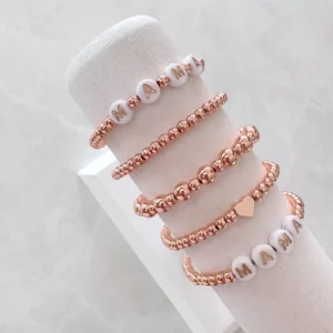 Rose Gold Beaded Bracelets