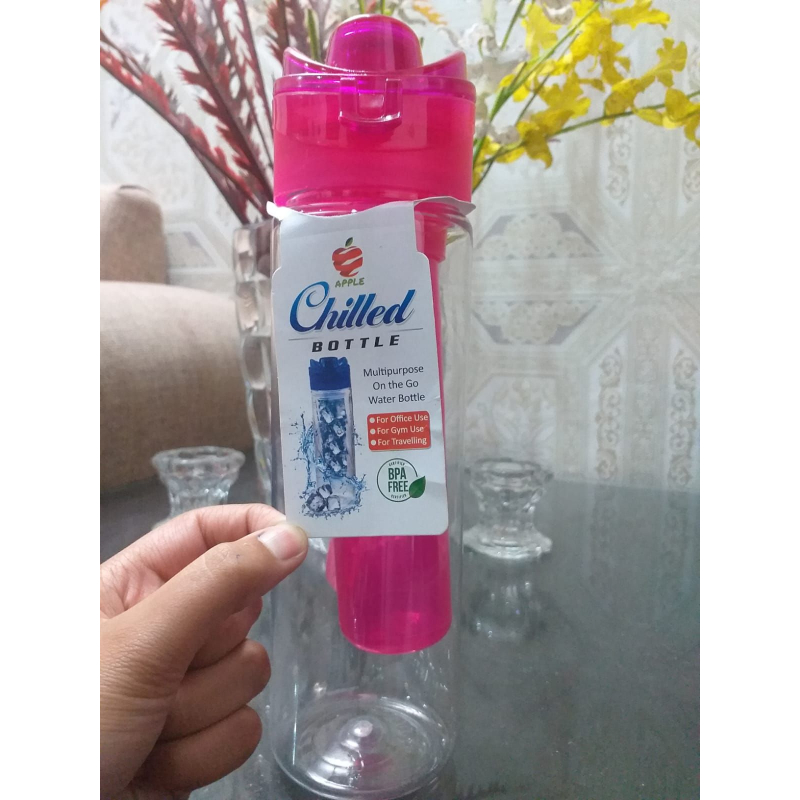 Leak-Proof 800ml Water Bottle With Integrated Ice Tube For Fresh And Cold Hydration - Image 2