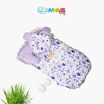 Heartprint Baby Nest with Pillow