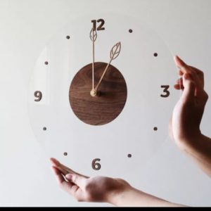 Custom Transparent Acrylic Wall Clock | Suitable For Your Room - Image 2