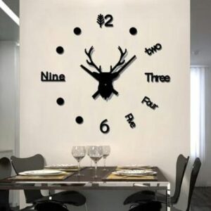 DIY 3D Acrylic Mule Deer Wall Clock