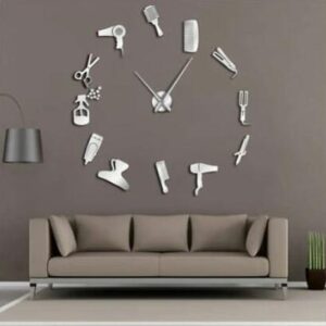 The Barber’s Shop DIY 3D Acrylic Wall Clock