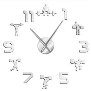 Weight Lifter DIY 3D Acrylic Wall Clock