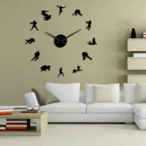 Fighting Men DIY 3D Acrylic Wall Clock