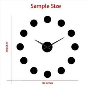 Rings 3D Acrylic Wall Clock