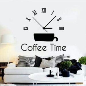 DIY 3D Acrylic Coffee Time Wall Clock
