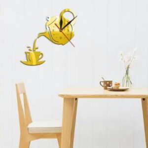 Tea Time 3D Acrylic Wall Clock