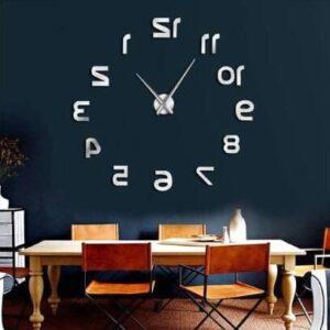 Backwords DIY 3D Acrylic Wall Clock