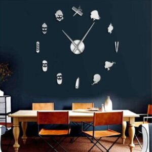 Beauty Salon DIY 3D Acrylic Wall Clock