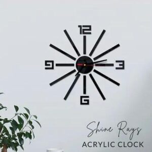 Shine Rays DIY 3D Acrylic Wall Clock