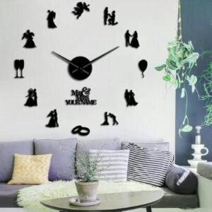 Engagement Celebration DIY 3D Acrylic Wall Clock