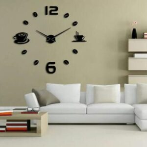 DIY 3D Acrylic Cup Of Coffee Wall Clock