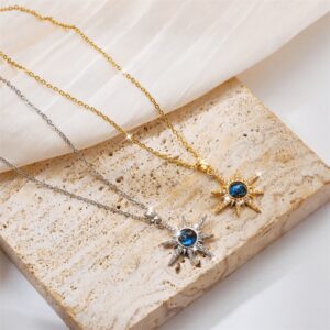 Starry Planet Zircon Necklace