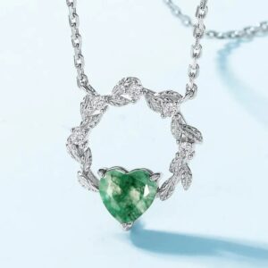 Natural Moss Agate Necklace