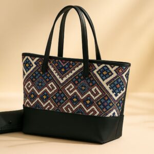 Printed 2-Piece Tote Bag with Wallet – High Quality