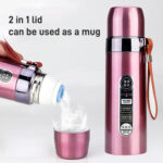 500ml Stainless Steel Vacuum Flask Hot And Cold Water Bottle - Image 11