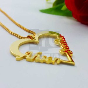 Personalized Name Necklace – One Heart