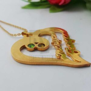 Personalized Name Necklace – Heart Design