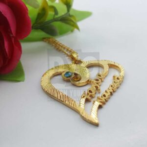 Personalized Name Necklace – Heart Design