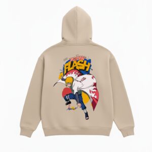 YELLOW FLASH OVERSIZED HOODIE
