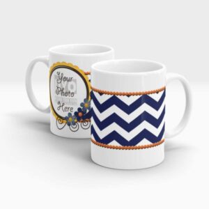 Zig Zag Stripes Personalized Gift Mug