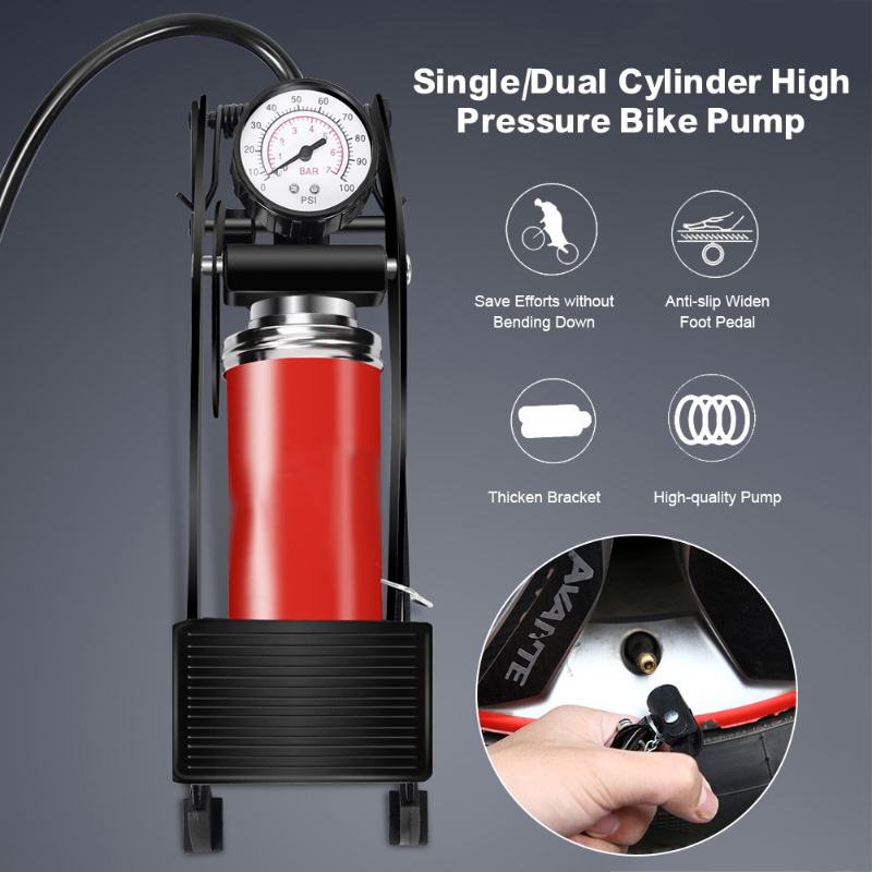 Multipurpose High Pressure Foot Pedal Air Pump For Cars/ Bikes & Bicycle