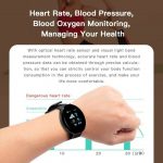 D18 Heart Rate Blood Pressure Smartwatch Color Screen Fitness Tracker Smart Watch IP65 Waterproof - Image 5