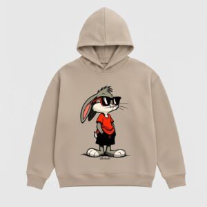 COOL BUNNY OVERSIZED HOODIE