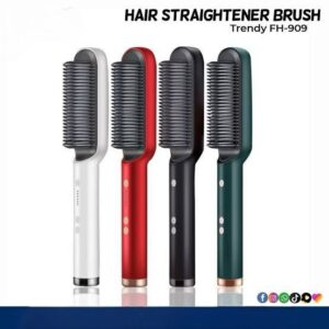 HQT-909 Electric Hair Brush Straightener (Mix/Random color)